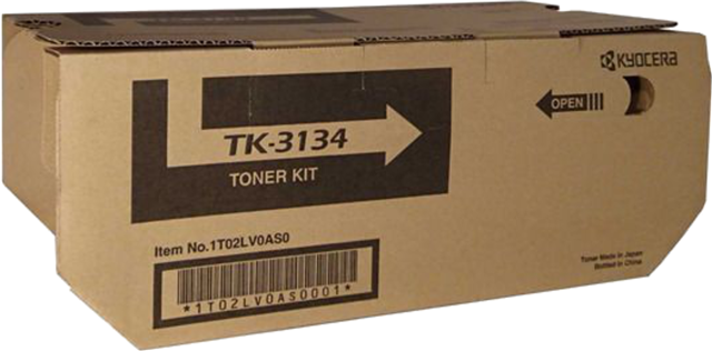 TK3134, Compatible With: FS-4300DN, FS-4200DN, M3550idn, M3560idn</br>Yield ~25,000 Pages (at 5% Coverage)