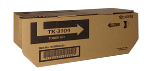 TK3104, Compatible With: FS-2100D, FS-2100DN, M3040dn, M3540dn, M3540idn</br>Yield ~12,500 Pages (at 5% Coverage)