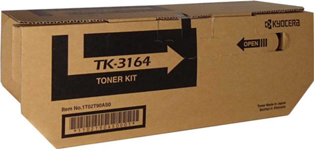 TK3164, Compatible With: P3045dn, P3145DN, M3645DN, M3645iDN</br>Yield ~12,500 Pages (at 5% Coverage)