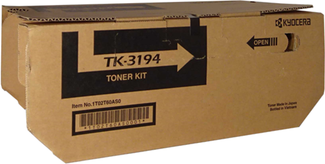 TK3194, Compatible With: P3055dn, P3060dn, P3155DN, P3260DN</br>Yield ~25,000 Pages (at 5% Coverage)
