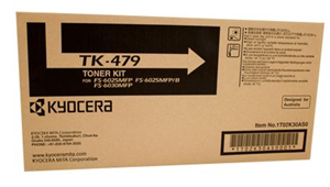 TK479, Compatible With: FS-6025MFP, FS-6025MFP/Base, FS-6025MFP/FAX, FS-6025MFP/KL3, FS-6025MFP/KL3FAX, FS-6030MFP, FS-6030MFP/FAX, FS-6030MFP/KL3, FS-6030MFP/KL3FAX, FS-6525MFP, FS-6530MFP</br>Yield ~15,000 Pages (at 5% Coverage)