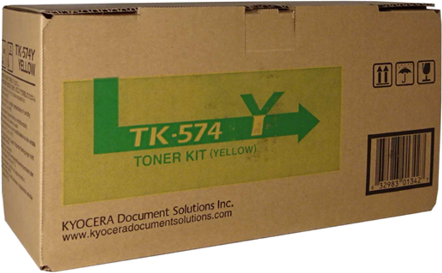 TK574Y, Compatible With: FS-C5400DN</br>Yield ~12,000 Pages (at 5% Coverage)