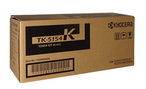 TK-5154K, Compatible with: FS-P6035CDN, M6535cidn</br>Yield ~12,000 Pages (at 5% Coverage)