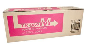 TK869M, Compatible With: TASKalfa 250i, 300i,  Yield ~12,000 Pages (at 5% Coverage)