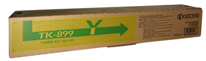 TK899Y, Compatible with: FS-C8020MFP, FS-C8025MFP, FS-C8520MFP, FS-C8525MFP</br>Yield ~6,000 Pages (at 5% Coverage)