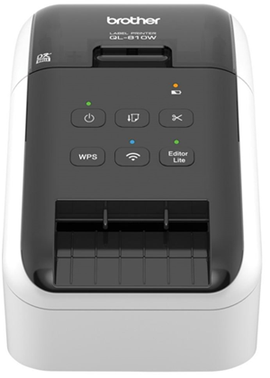 Prints two colours - black and red using DK22251 tapes. </br>Uses DK Rolls (DK Die-cut labels / DK Continuous Length tape - max width 62mm</br>Has large graphic LCD display and a range of connectivity options - Wi-Fi, AirPrint and USB. </br>Ultra-fast, up to 110 labels per minute.</br>High-res, up to 300 x 600 dpi.