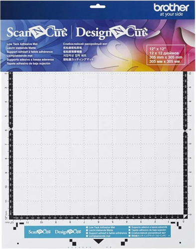 Low tack adhesive mat 12inch x 12inch, 305mm x 305mm. Specially designed for delicate or thin paper like printer paper, vellum, tracing paper, stickers and seals.