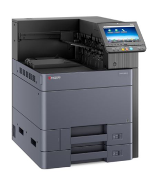 (1.1c mono/5.9c colour per page) 
Print, Duplex, USB/Network, 60ppm Mono, 55ppm Colour, Consumables: Starter Black Toner [~15000 Pages], Starter Colour Toner [~10000 Pages], TK8804K Black Toner [KY6036, ~30,000 pages, TK-8804K], TK8804C/M/Y Colour Toners [KY6037,8,9, ~20,000 Pages, TK-8804C/M/Y],  Drum Life 600 000 pages 
3 years onsite warranty, Extended warranty ECO-076/ECO-077.Accessories: PF-7100 2x 500sht Paper Feeder, PF-7110 3000 Sheet Paper Feeder (2x 1500 Casette), PF-7120 3000 Sheet Large Capacity Sidedeck, JS-7100 100 Sheet inner job separator, DF-7110 4000 Sheet Finisher, DF-7120 1000 Sheet Finisher, PH-7C Punchhole unit, MT-730B Multi Tray Mailbox, BF-730 Bookloet & Tri folding unit, AK-7100 Attachment kit for Finisher, NK-7100 External Keypad, IB-35 Wifi and Direct Wifi interface, 1290 Cabinet for 2 drawer config.