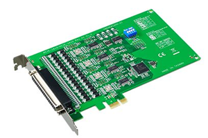 4-port RS-232/422/485 PCI Express Communication Card w/Surge & Isolation
PCI Express bus 2.0 compliant
Speeds up to 921.6 kbps for extremely fast data transmission
Supports any baud rate setting
4 x RS-232 or RS- 232/422/485 ports
Operating systems supported: Windows 2000/XP/Vista/7, Linux 2.4/ 2.6/ 3.x.x, QNX6.5 and Vxworks
XR17V354 UART with 256-byte FIFOs
