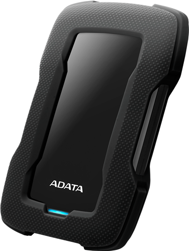 USB3.1 USB Type A, 1TB, 2.5" External Hard Drive, Robust, shock-absorbing silicone casing, Adata Shock Sensors, HDDtoGO software with AES 256-bit encryption, 16.2mm high</br>SMR technology - not suitable for backups or other heavy write workloads.
