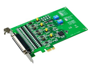 4-port RS-232/422/485 PCI Express Communication Card w/Surge & Isolation</br>PCI Express bus 2.0 compliant</br>Speeds up to 921.6 kbps for extremely fast data transmission</br>Supports any baud rate setting</br>4 x RS-232 or RS- 232/422/485 ports</br>