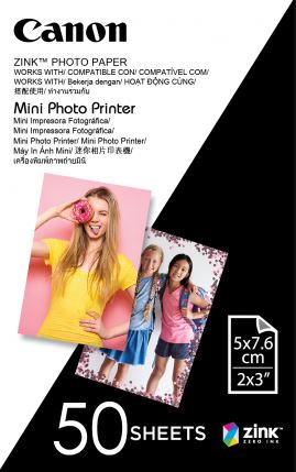 Zink Photo Paper for Mini Photo Printer - 50 Sheets