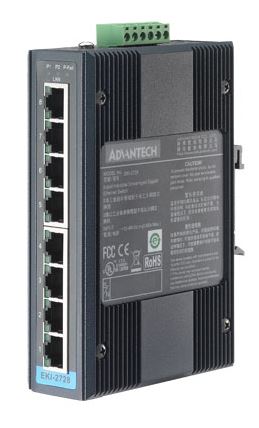 Supports 10/100/1000Mbps Auto Negotiation, DIN-rail with IP30 metal mechanism, Redundant 12V ~ 48VDC power input and P-Fail Relay, wide temperature range: -40 ~ 75° C