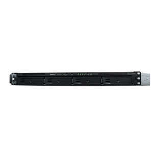 RS1619xs+ is a high-performance and scalable 1U rackmount NAS designed with upgradable memory and M.2 SSD cache configuration to meet the needs of modern businesses that require a flexible, reliable, and efficient storage solution, Intel Xeon D-1527, 8 GB DDR4 ECC UDIMM (64 GB - 16 GB x 4) max), 4 x 2.5/3.5" drive bays,  USB 3.0 x2, eSATA x1, Gigabit x 4 (with Link Aggregation / Failover support), 1 x PCIe Gen2 x8 slot (x4 link) for optional 10GbE adapter card or M.2 SSD Adapter Card, Max IP Cams - 75 (2 Free Licences), SYN928 for rackmount