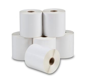 500 95x50mm Permanent Labels on a small core roll.