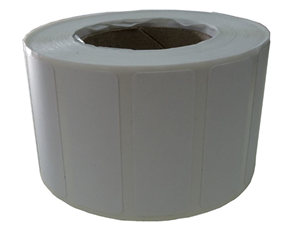 1000 40x15mm Permanent Labels on a core roll.