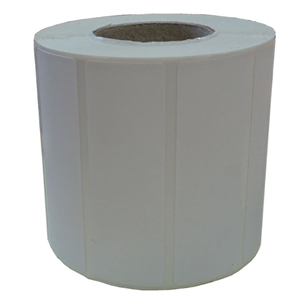 1000 76x25mm Permanent Labels on a small core roll.