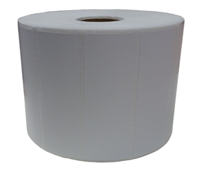 4000 35x25mm Permanent Labels on a small core roll.