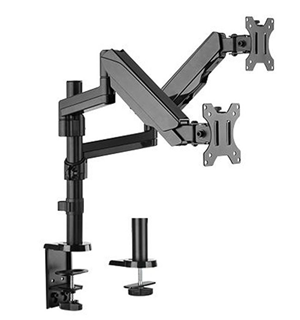 Brateck Gas Spring Dual Monitor Arm for 17"-32"
360°swivel with a 360° Rotary VESA plate