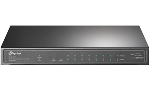 9 10/100/1000Mbps RJ45 ports, 1 Gigabit SFP port</br>With 8 PoE+ ports, transfers data and power on one single cable</br>Working with IEEE 802.3af/at compliant PDs, expands home and office network</br>802.1p/DSCP QoS enable smooth latency-sensitive traffic</br>High PoE power budget with up to 30W for each PoE port and 63W for all PoE ports</br>Easy to use, with no configuration and installation needed</br>