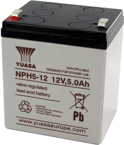 F2 Connector, Non Spillable Sealed Lead Acid, 5 year range, Dimensions 90(L) x 70(W) x 101(H) mm</br></br>