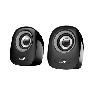 Two piece compact speakers, Total 8 watts output, USB Powered, Plug and Play, Total RMS power : 6 Watts, Frequency response: 150 Hz – 20K Hz, Audio input : 3.5 mm, Cable length 1.2 m, Weight 358g