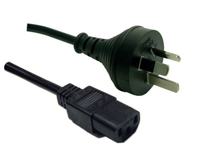 10A/250V 3 pin Power Cord to IEC Female , Connects the wall socket to the computer/device,  Jug Cord, OEM, 1.8M