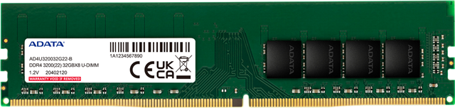 AD4U3200732G22-BGN DDR4 3200 32GB U-DIMM 2048X8 BULK</br></br></br></br>
