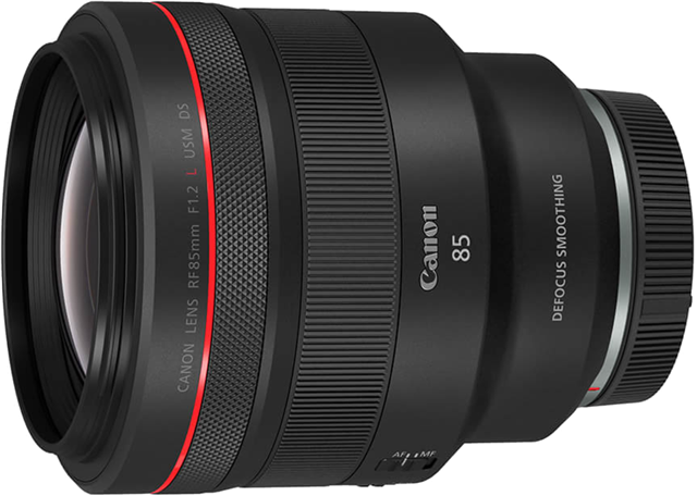 RF 85mm f/1.2L USM, f/1.2  - f/16 aperture range, focal length 85mm, filter size 82mm