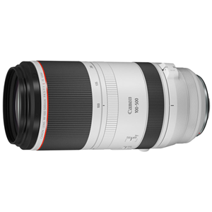 RF100-500mm, f/4.5-7.1, minimum focusing distance 0.9m, 77mm filter, weight 1370g