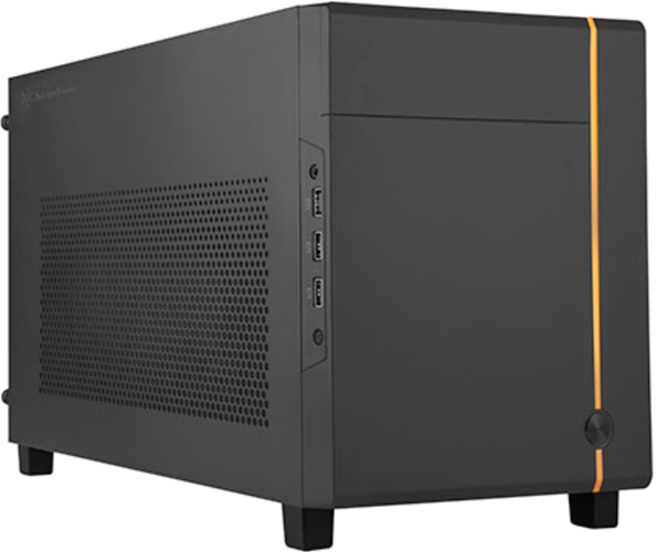 Mini-ITX cube chassis with configurable front panel</br> Supports 3 slot full length graphics cards with adjustable graphics card holder</br> Compatible with Mini-DTX / Mini-ITX motherboard & ATX PSU</br> Supports up to 240mm radiators</br> Modular design with 4 removable panels (top, left, right, bottom)</br> Different configurations support various storage components of up to 5.25" x 1, 3.5" x 2 and 2.5" x 3</br> Front I/O port includes: USB 3.0 x 2, USB 2.0 x 1, combo audio x 1