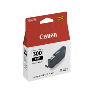 Compatible with: ImageGRAF Pro-300, PFI300PBK</br></br>This standard yield ink cartridge lasts for up to 33 A3+ pages or 303 4x6 pages at 5% coverage.