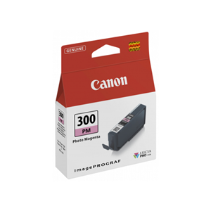 Compatible with: ImageGRAF Pro-300 Cartridge PFI300PM</br></br>This standard yield ink cartridge lasts for up to 73 A3+ pages or 530 4x6 pages at 5% coverage.