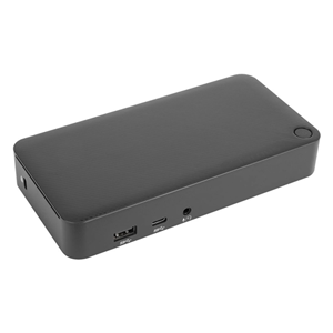 Ultra High Definition dual 4K video via 2x HDMI ports, 1x USB Type-C Port, 3x USB 3.0, 1x Audio In/Out Port, 1x Ethernet Port, 65w PD</br>Includes USB3.0 tether with Type-C to Type-A adapter so dock can plug into either port on notebook and will work.