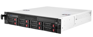 SST-RM21-308, 2U rackmount server chassis 8x 3.5/2.5" hotswap, 2x2.5" internal 1xslim ODD, support MATX MITX, 3 x 80mm fans</br>430mm (W) x 88.5mm (H) x 480mm (D) 18.3 Liters