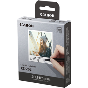 Canon XS20L Color Ink/Paper Set;</br>Compatible with SELPHY QX10 printers