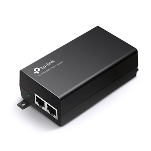 PoE+ Injector Adapter, IEEE 802.3af/at compliant, Data and power carried over the same cable up to 100 meters, plastic case, pocket size, plug and play, up to 30W</br>Includes power adapter.