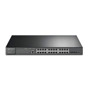 24-Port Gigabit L2 Managed PoE+ Switch, support 802.3af/at-compliant PoE and 4 SFP+ 10GbE slots, 384W PoE Budget

P•	Integrated into Omada SDN: Zero-Touch Provisioning (ZTP)**, Centralised Cloud Management, and Intelligent Monitoring.
•	Centralised Management: Cloud access and Omada app for convenience and easy management.