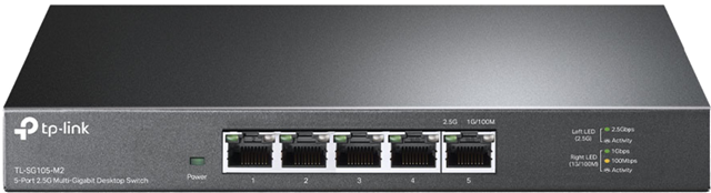 5x 2.5Gbps High Speed Ports</br>Silent Operation fanless design</br>Metal Casing</br>Supports 2.5Gbps over Cat5E cable</br></br>