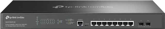 8-Port 2.5 Gigabit L2 Managed PoE+ Switch, support 802.3af/at-compliant PoE and 2 SFP+ 10GbE slots, 240W PoE Budget</br></br>P&bull;	Integrated into Omada SDN: Zero-Touch Provisioning (ZTP)**, Centralised Cloud Management, and Intelligent Monitoring.</br>&bull;	Centralised Management: Cloud access and Omada app for convenience and easy management.</br>