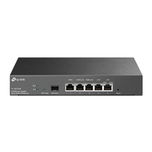 1 Fixed Gigabit SFP WAN Port</br>1 Fixed Gigabit RJ45 WAN Port</br>2 Gigabit RJ45 WAN/LAN Ports</br>802.1Q VLAN</br>VPN: IPSec, PPTP, L2TP, Open VPN</br>Omada SDN Remote Management and Zero Touch Provisioning</br>