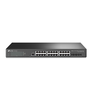 24-Port Gigabit L2 Managed Switch, 4 SFP+ 10GbE slots</br></br>&bull;	Integrated into Omada SDN: Zero-Touch Provisioning (ZTP)**, Centralised Cloud Management, and Intelligent Monitoring.</br>&bull;	Centralised Management: Cloud access and Omada app for convenience and easy management.</br>