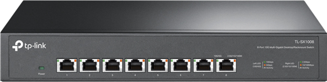 8x 10GbaseT High Speed RJ-45 Ports</br>Intelligent Fan Speed for minimal noise</br>Metal Casing with wide operating temperature 0-50degC</br>Supports 100Mbps/1G/2.5G/5G/10GbE</br></br>