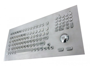 A IP65 vandal proof and water resistant metal keyboard for industrial application. Supports Panel mounting, and full 104 key layout

USB model. See AS1809 for PS2