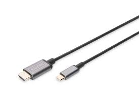 Transmits an HDMI® signal in UHD 4K via the USB-C™ interface, Supports 4K / 30 Hz, Latency: Zero frame delay, Data transfer rate: 5 Gbps , Length: 1.8 m, Supports USB 3.1 Gen 1, Power supply via a USB-C™ connection - no need for a charger , Elegant aluminum housing</br>