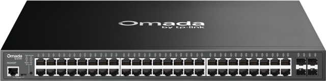 JetStream 48-port Pure-Gigabit PoE L2 Managed Switch, 384W PoE Budget, Omada SDN Cloud Management, 48 10/100/1000Mbps RJ45 ports plus 4 Gigabit SFP slots, Static Routing, Port/Tag/Voice/Protocol-Based VLAN, Q-in-Q(Double VLAN), GVRP, STP/RSTP/MSTP, IGMP V1/V2/V3 Snooping, COS, DSCP, Rate Limiting, 802.1x, IEEE 802.3ad, L2/3/4 ACL, IP Clustering, Port Mirroring, IP Source Guard, SSL, SSH, CLI, SNMP, RMON, 1U 19-inch rack-mountable steel case</br>
