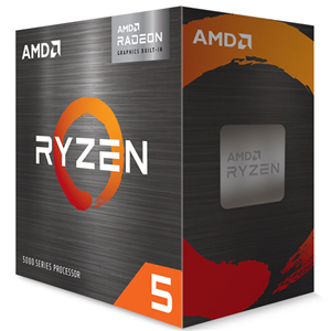 Ryzen 5 5600G with Radeon graphics, 6C/12T, up to 4.4GHz, 16MB cache, 65W TDP, includes Wraith cooler