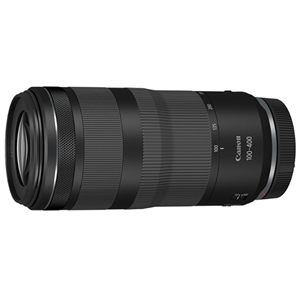 RF 100-400mm, f/5.6 - 8, minimum focusing distance 0.88m, 67mm filter, weight 635g, supports 1.4x and 2x extenders