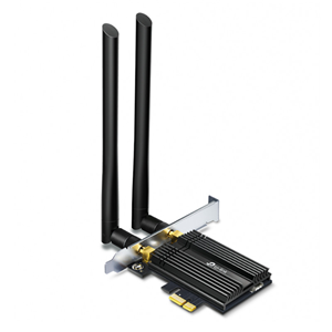 Wi-FI 6 AX3000 + Bluetooth 5.0 PCIe adaptor</br>Up to 2402Mbps at 5.0 GHz, 574Mbps at 2.4GHz</br>Wi-Fi 6 chipset, Bluetooth 5.0</br>Backward Compatibility – Full support for 802.11ac/a/b/g/n standards</br>WiFi6 802.11ax</br>Low Profile bracket</br></br></br></br></br>