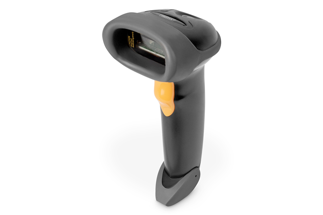Digitus 2D Bluetooth® Barcode Scanner, 200 scan/min, 2m power supply, with holder
